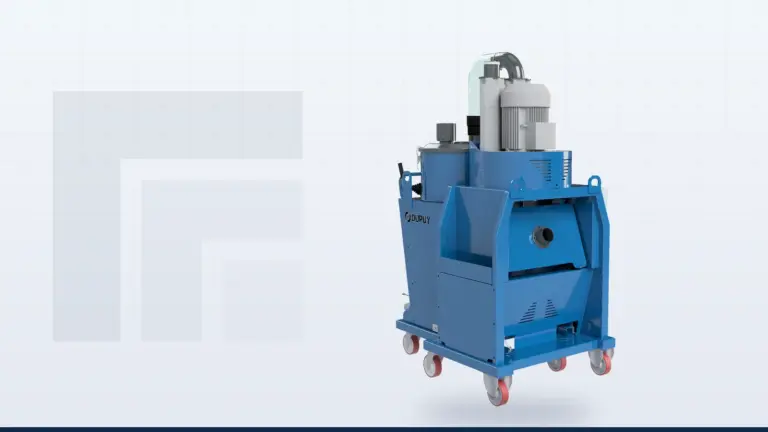 Oil and chip vacuum with pump for steel workshops and machine tool sumps